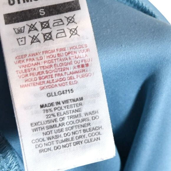 Gymshark Blue 7/8 Leggings Size S High Rise Athleisure Activewear  Gym - Picture 7 of 7